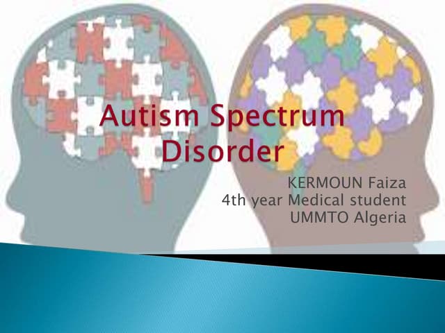 Autism Spectrum Disorder (ASD) Presentation | PPTX
