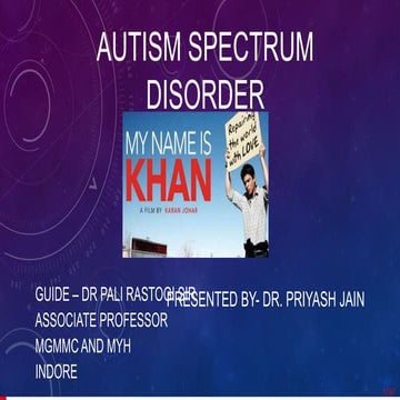 Autism spectrum disorder