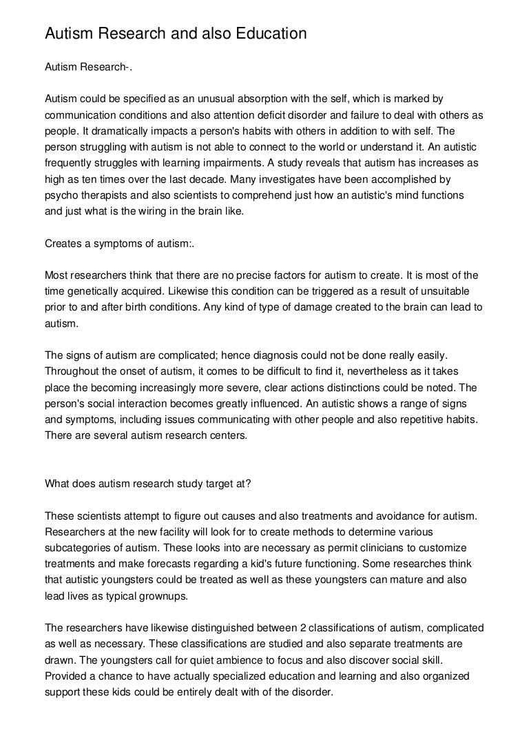 Autism Dissertation Topics (27 Examples) For Your Academic Research