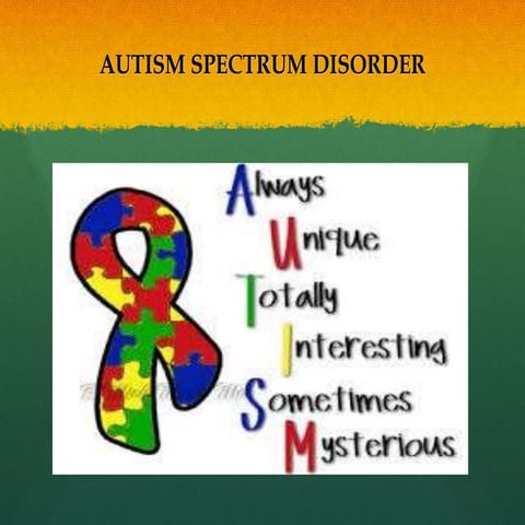 Autism spectrum disorder