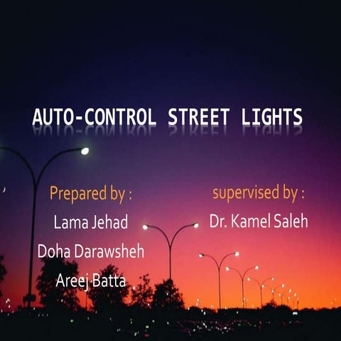 Auto control street lights