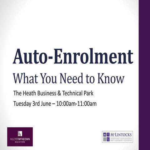 Auto Enrolment: What You Need to Know
