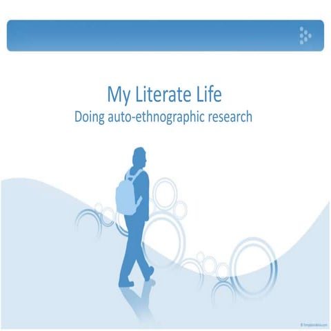 Autoethnography as a research method | PPTX