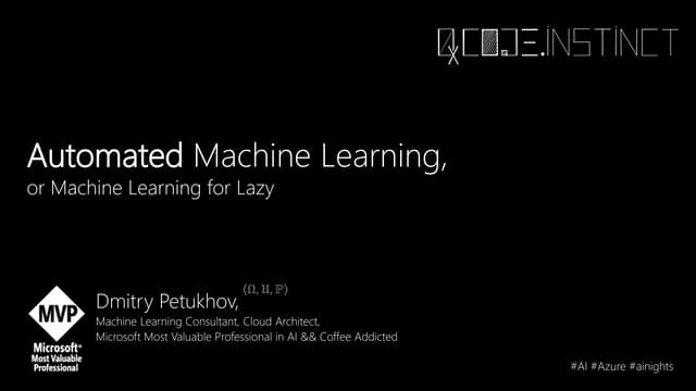 Introduction to Auto ML
