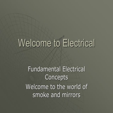 Auto 1 electrical fundamentals