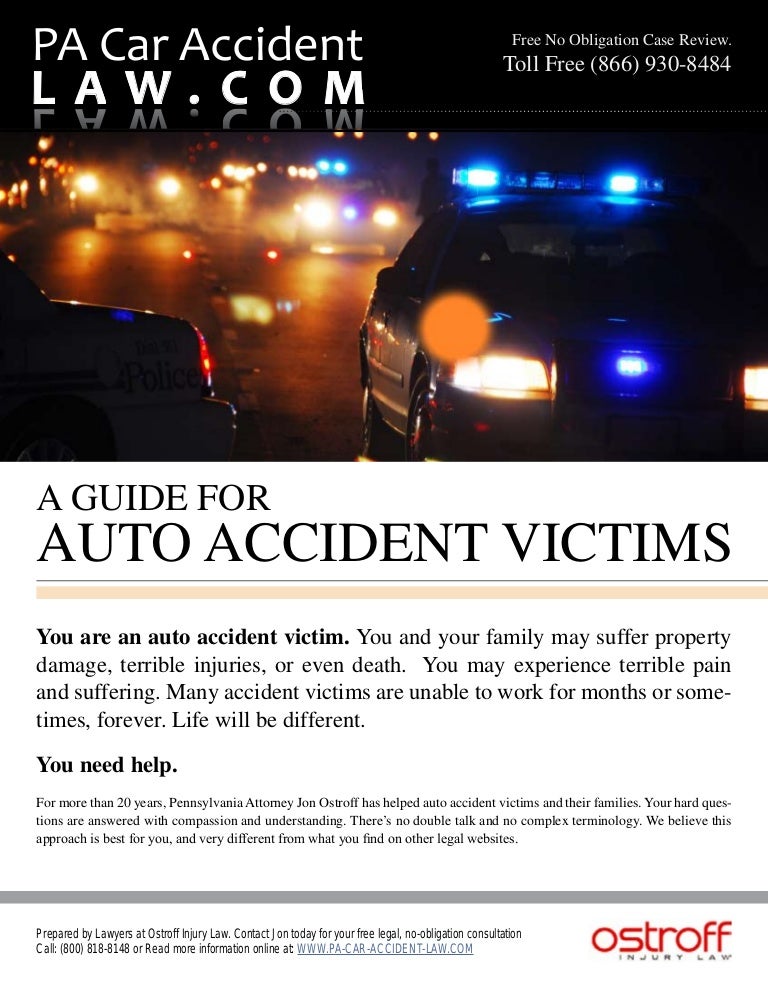 Auto Accident For Pa Car Accident Law