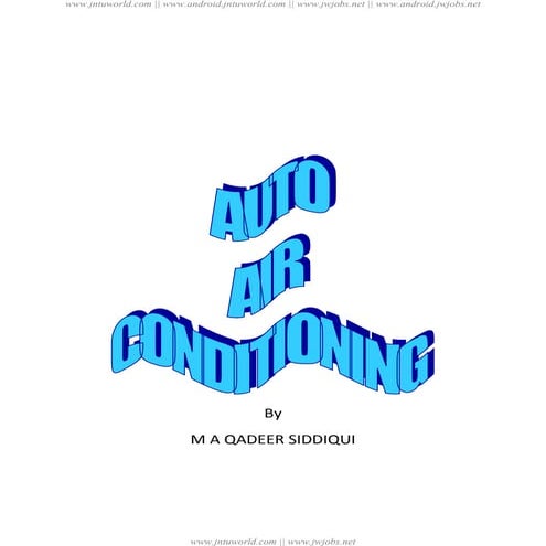 Auto air conditioning unit 3