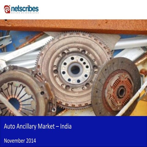 Market Research Report : Auto ancillary market in india 2014 - Sample