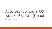 Automatic Backup via FTP - Part 2