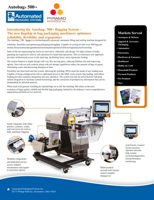 Autobag AB180 One Step Bagger | PDF