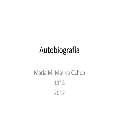 Autobiografía