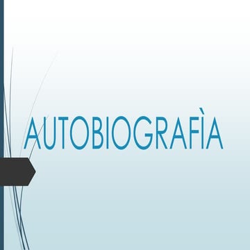 Autobiografìa