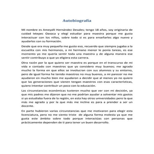 Autobiografía sujeto