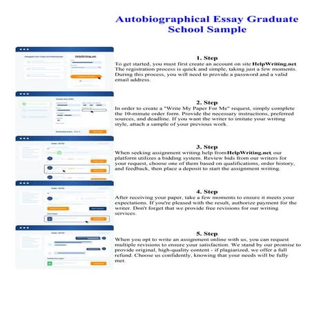 Autobiographical Essay Graduate School Sample | PDF