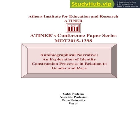 Autobiographical Narrative