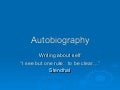 sample autobiography autobiography powerpoint example