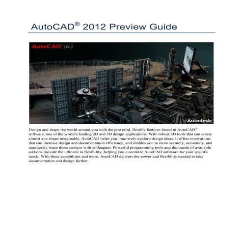 Autocad 2012 preview_guide | PDF