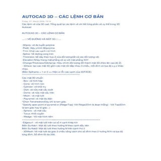 Autocad 3d cac_lenh_co_ban