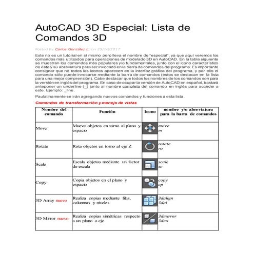 Auto cad 3d especial