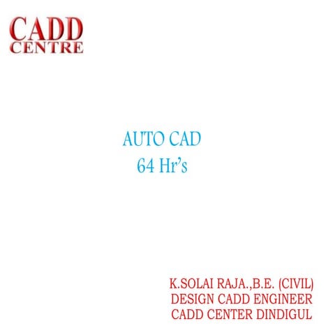 Auto CADD civil