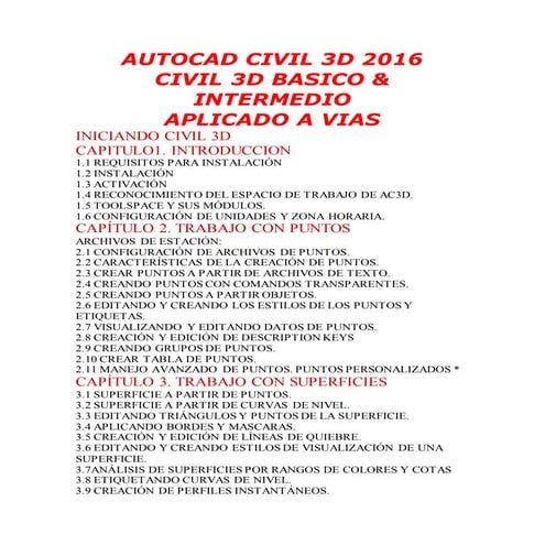 Autocad civil 3 d 2016