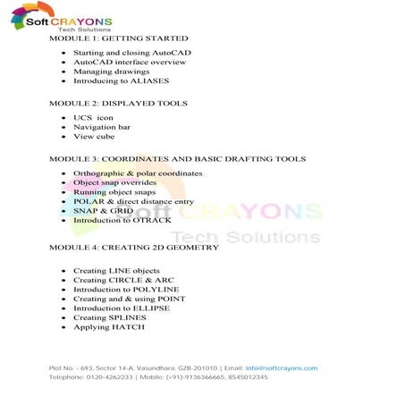 AutoCAD Training Institute, Ghaziabad