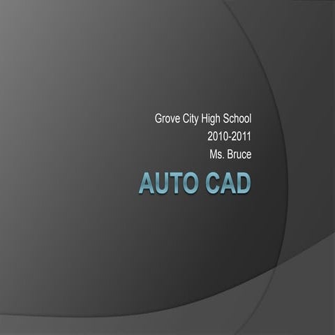 Auto cad intro