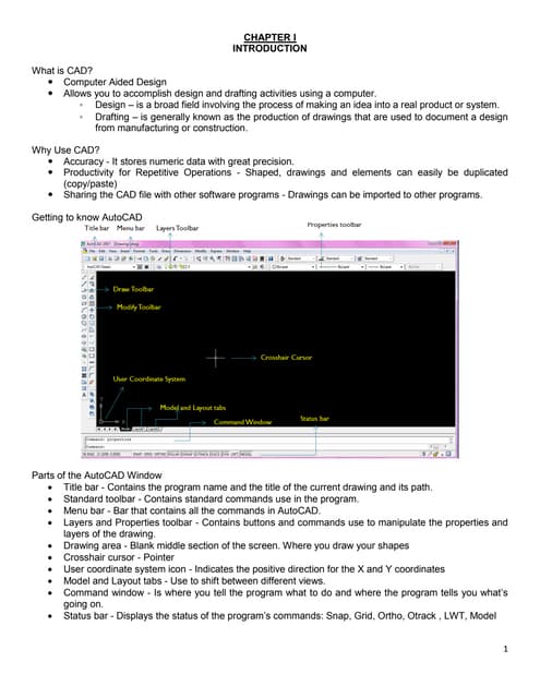 Auto cad manual