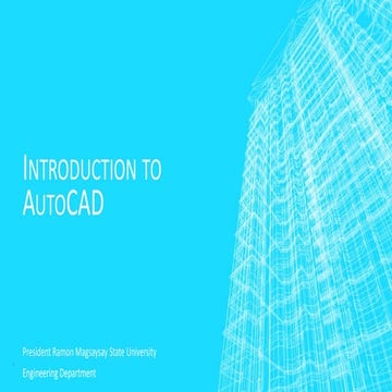 Introduction to AutoCAD