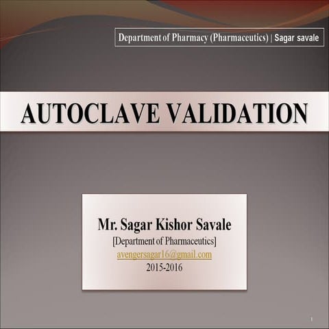 Autoclave validatin