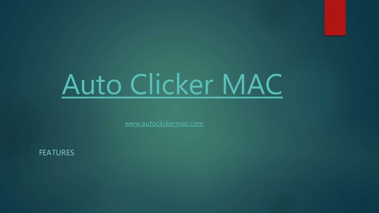 Auto Clicker Mac For Games