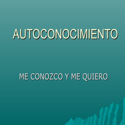 Autoconocimiento