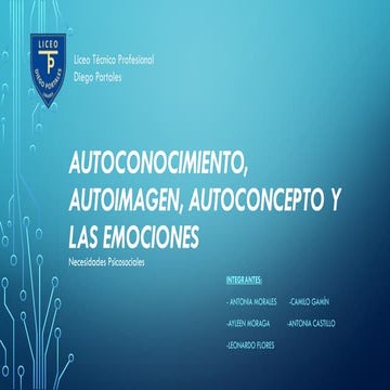 Autoconocimiento y autoconcepto, autoimagen | PPTX