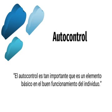 Técnicas de autocontrol | PDF