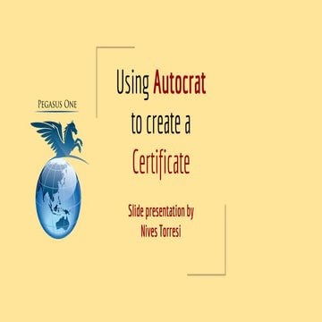 Autocrat to create Certificates