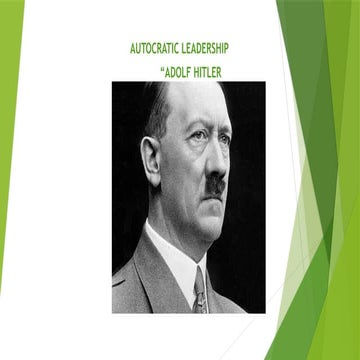 Autocratic Leadership | PPTX