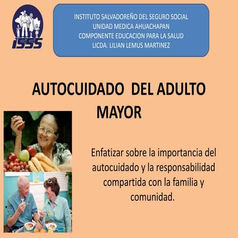 Autocuidado  del adulto mayor