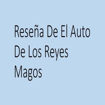 Auto de los reyes magos