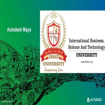 Autodesk maya isbat university