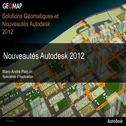Nouveauté Autodesk 2012 AutoCAD Map 3D 2012 