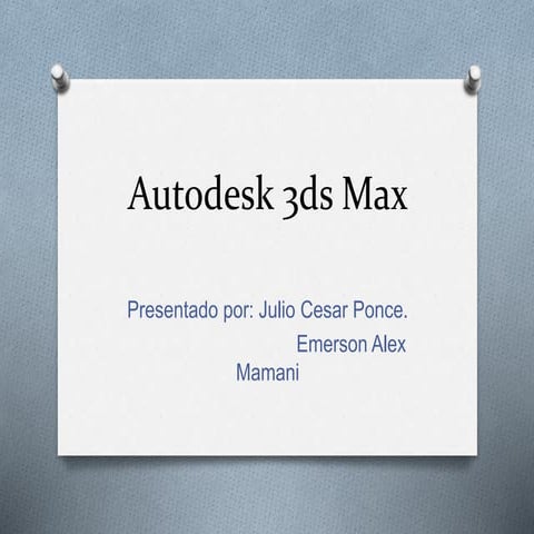 Autodesk 3ds max