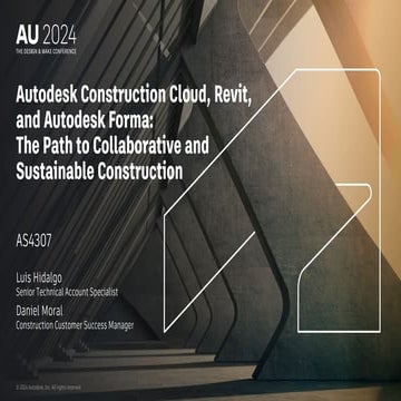 Autodesk Construction Cloud, Revit and forma