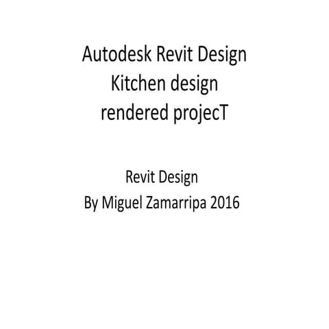 Autodesk revit design(kitchen design 2016)