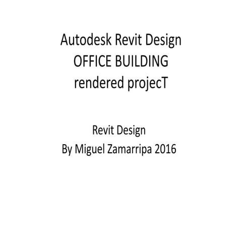 Autodesk revit design(office building 2016)