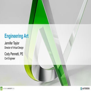 Engineering Art at Autodesk University 2013 