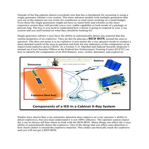 Auto-detection of explosives in x-ray