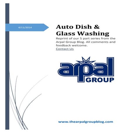 Auto Dish & Glass Washing eBook