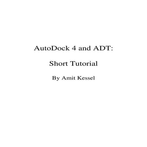 Autodock4 Procedure