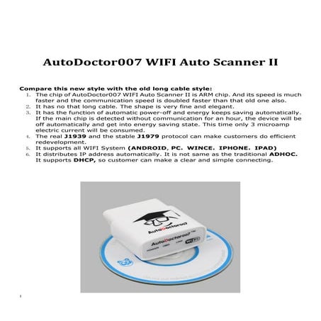 Auto doctor007 wifi auto scanner ii  spec and using (3)