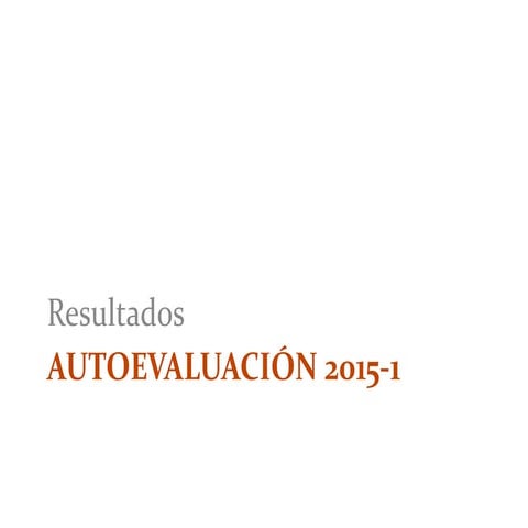 Autoevaluación 2015 1